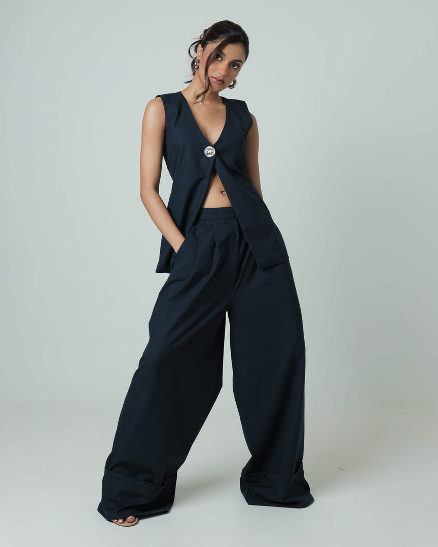 BAGGY TROUSERS - BLUE