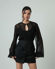 Chiffon Blouse - Black