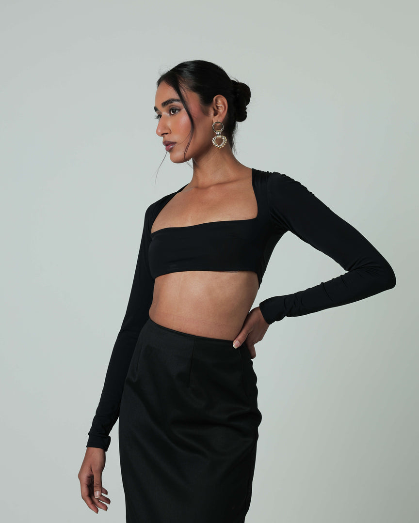 Erine Crop Top - Black