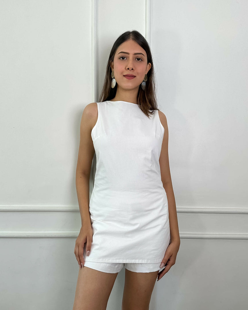 Poplin Tunic - White