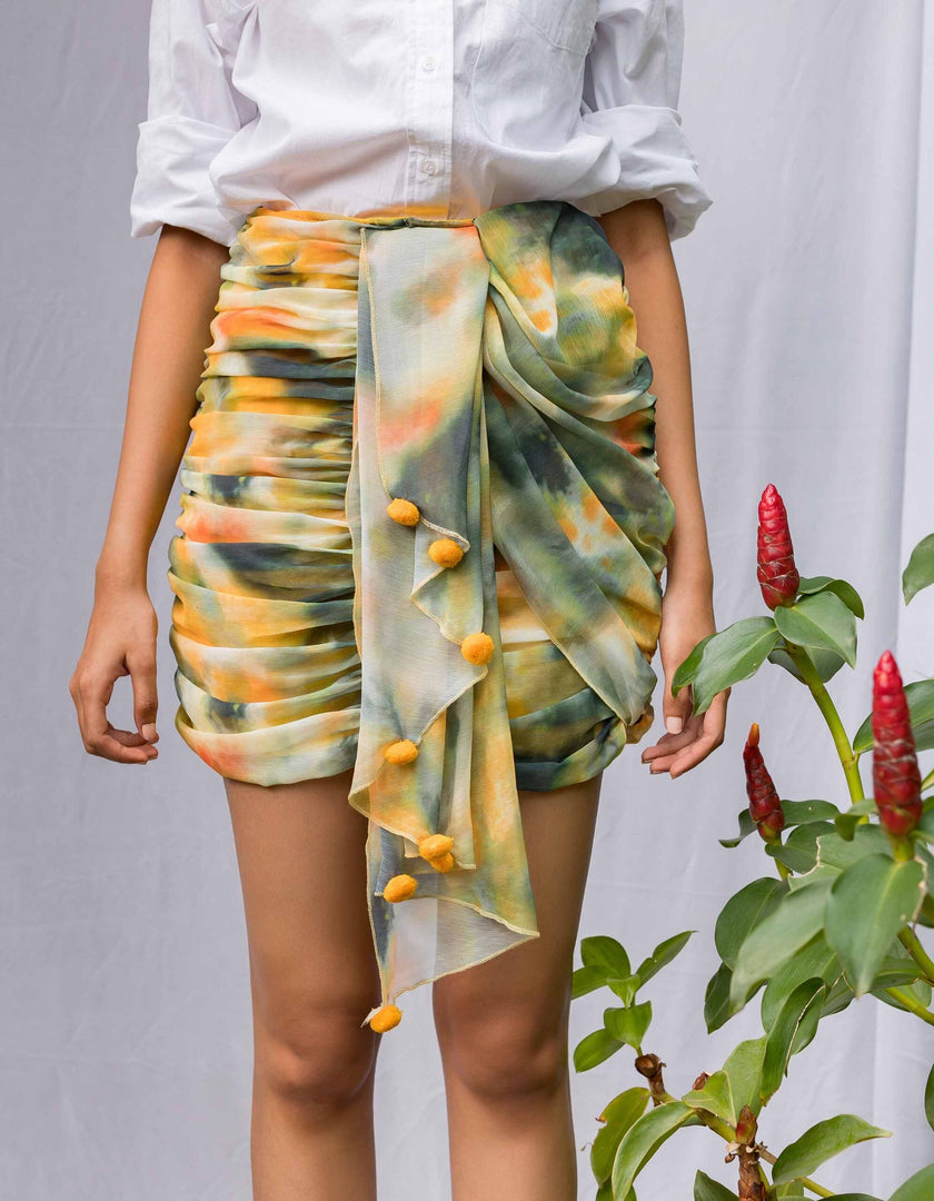 Tie-Dye Mini Boho Skirt