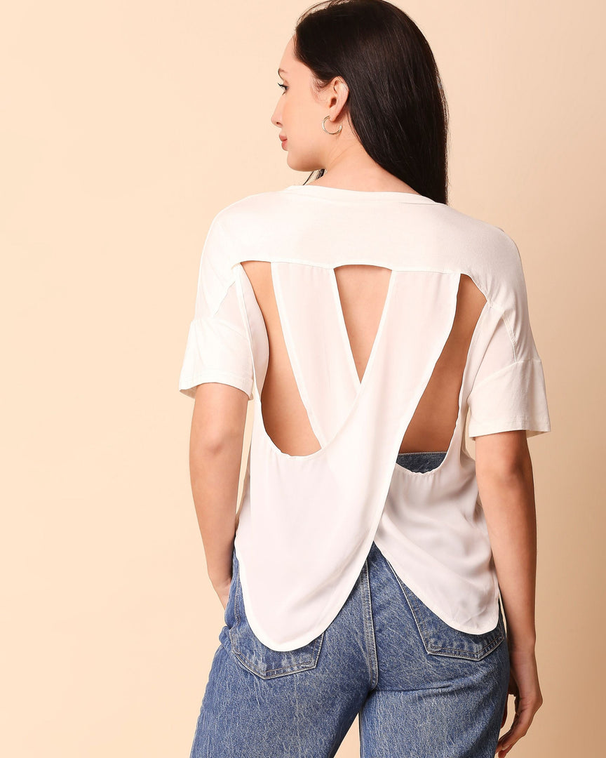 Criss cross back top