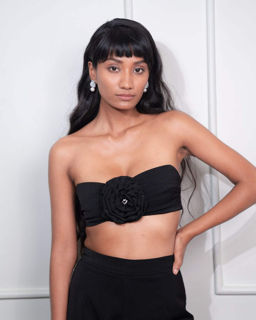 Floret Bustier - Black