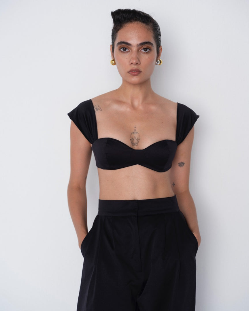 Eris Crop top - Navy Blue