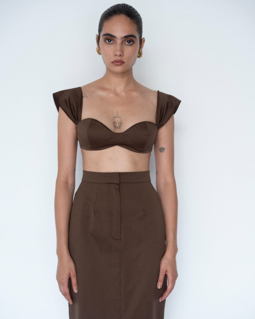 Eris Crop top - Brown