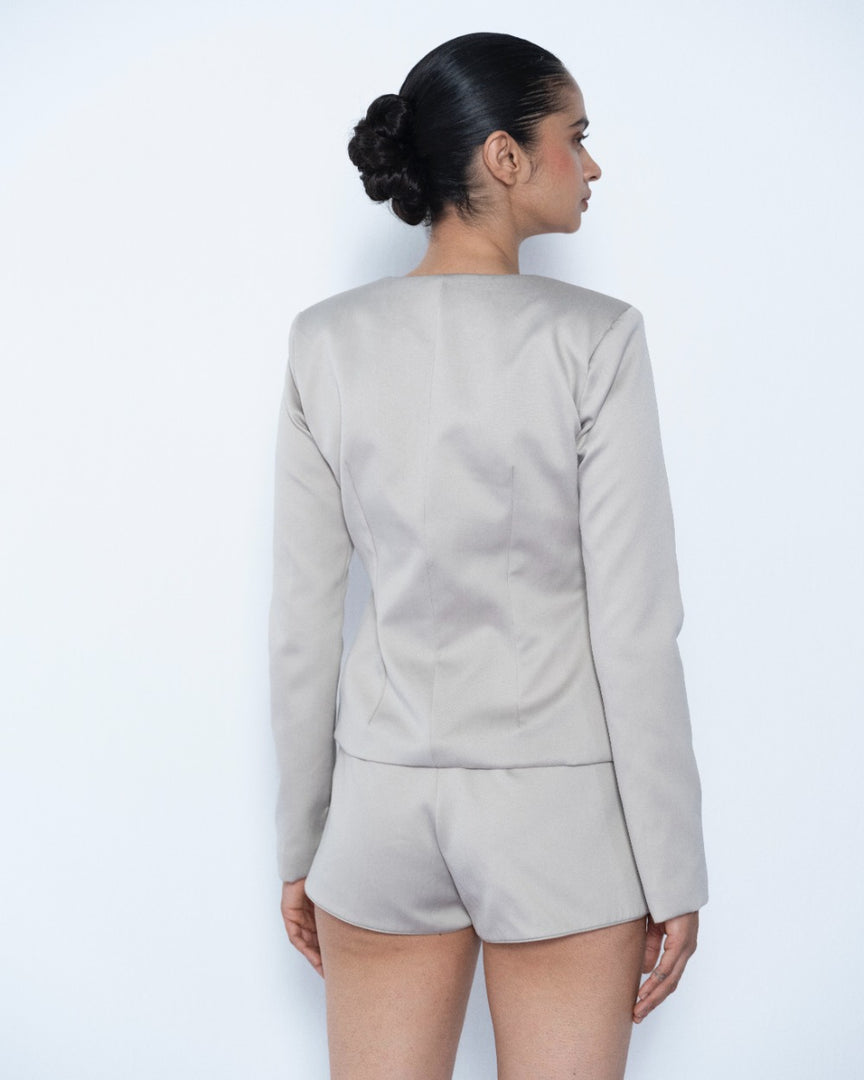 Tailored Crop Blazer Set