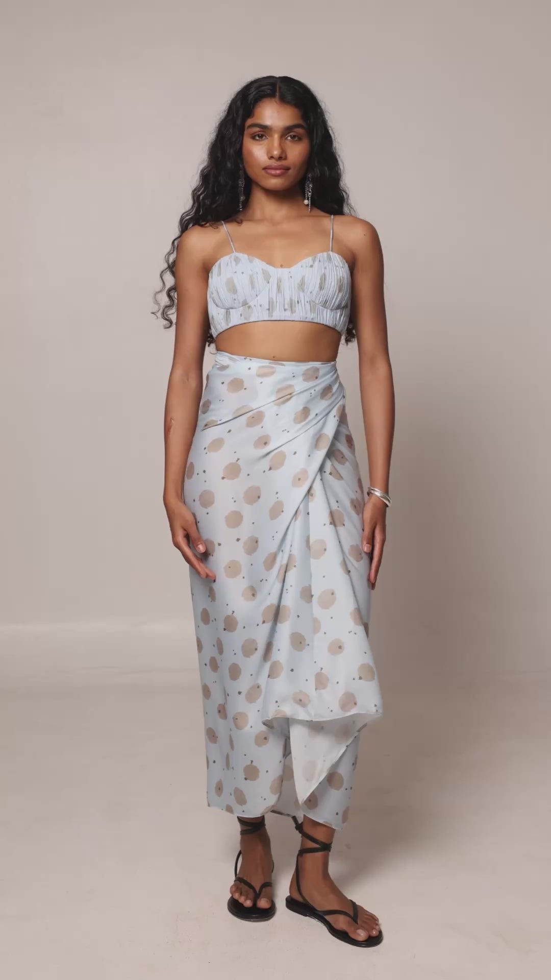 Sia Bustier - Blue Polka